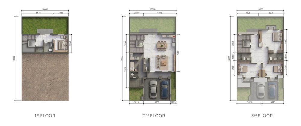 the sherwood residence tipe green sherwood 10x18 standar denah