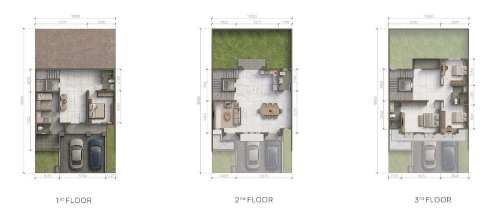 the sherwood residence tipe red sherwood 10x18 standar denah