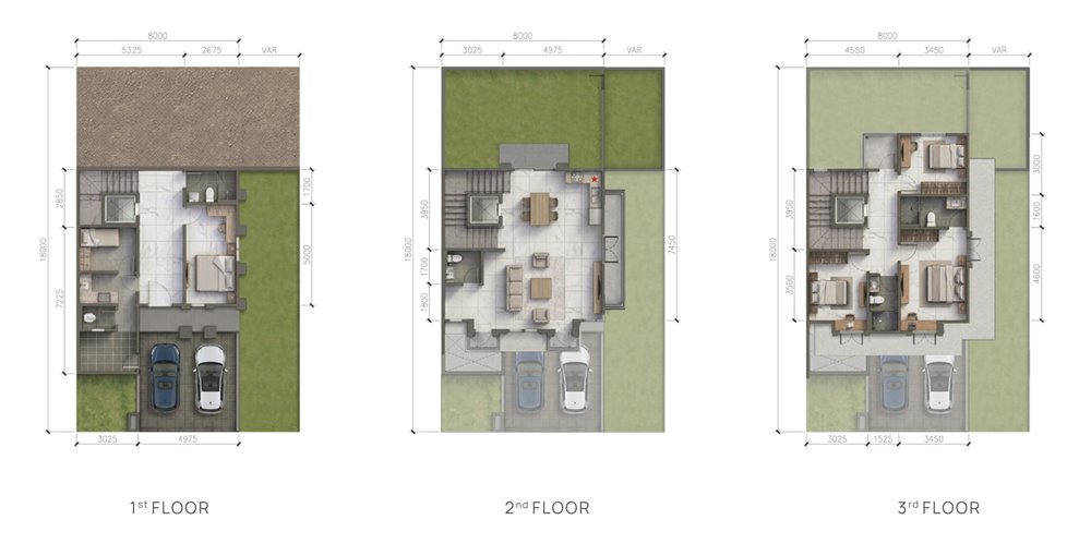 the sherwood residence tipe red sherwood 8x18 hoek denah